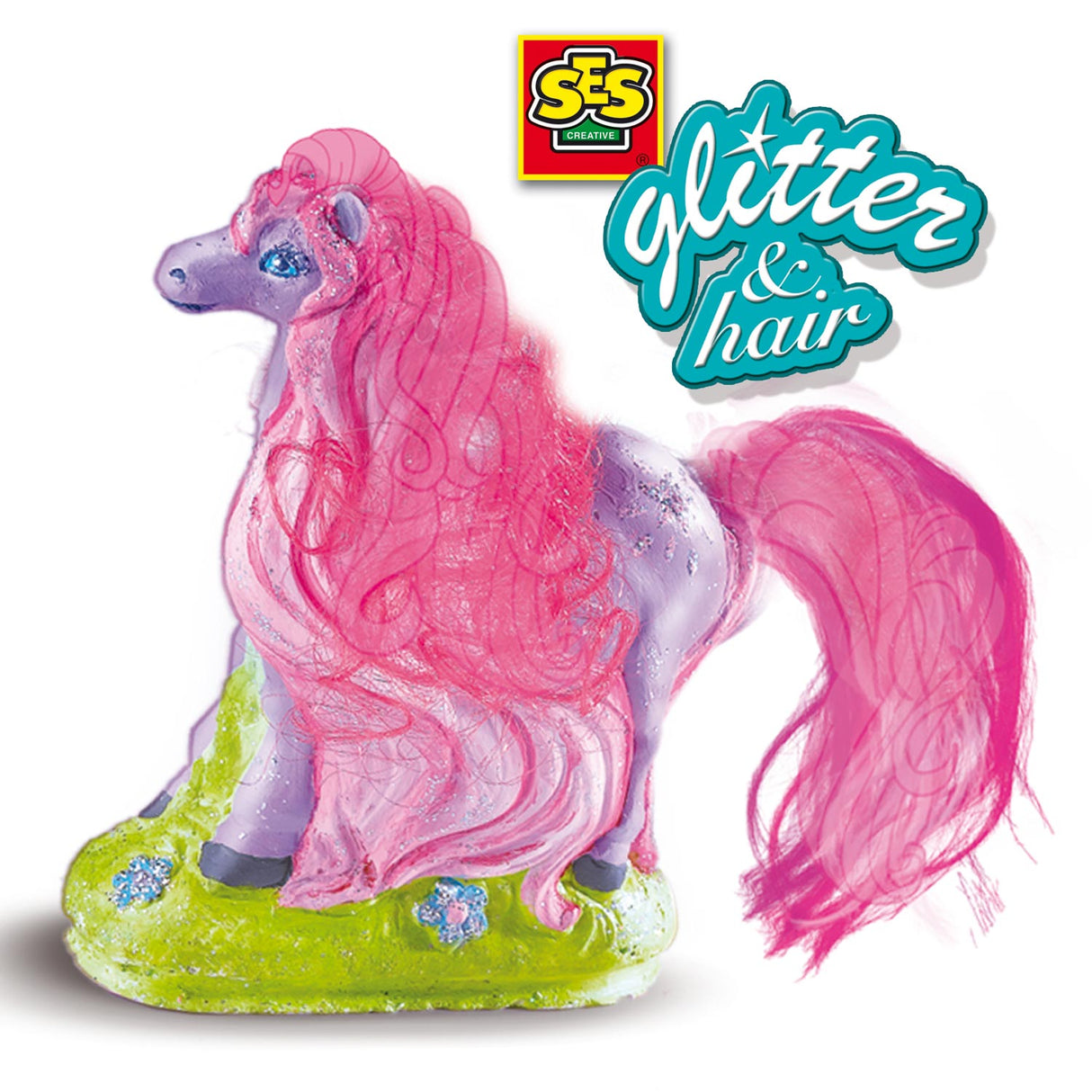 Ses gipsafstøbning - hest med manke