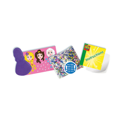 Ses creative - beedz - prinsesser - 1400 strygeperler med bundplader, glitter og strygeplader - fra 5 år