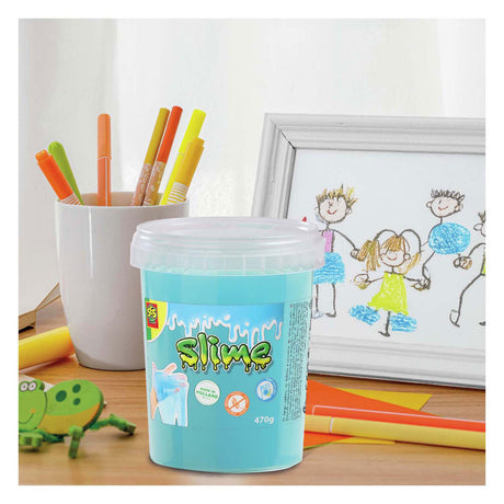 Ses creative ses slime - blå glitter 470g