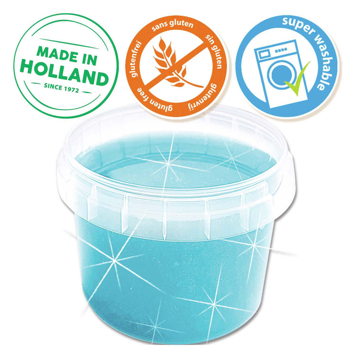 Ses slime - blå glitter 140g