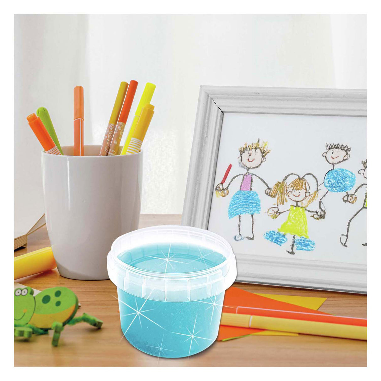 Ses slime - blå glitter 140g