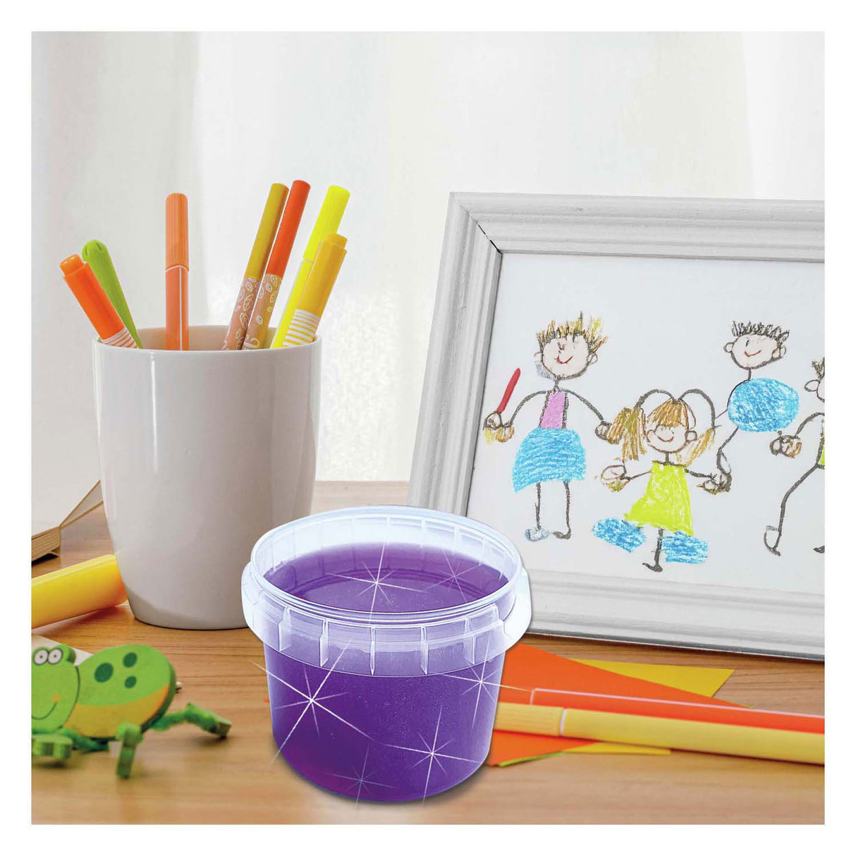 Ses slime - lilla glitter 140g