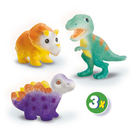 Ses creative 14295 blæsepenne - dinosaurer - kreativt håndværkssæt til børn fra 5 år - dekorere dinosaurer med blæsepenne - vaskbar og genanvendelig - perfekt til dino elskere