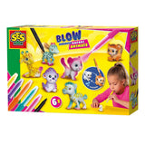 Ses blow airbrush penne - safari dyr, 6 stk.