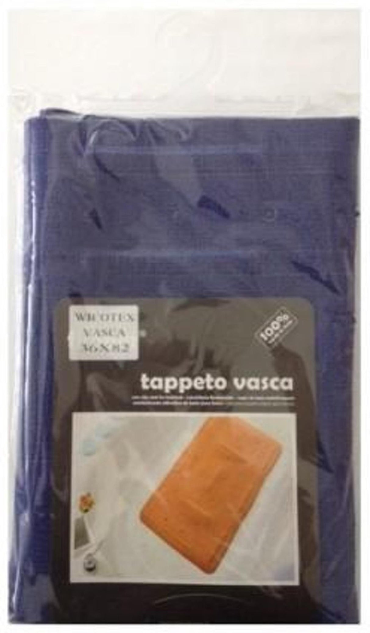 Wicotex anti-skrid bademåtte 36x82cm blå
