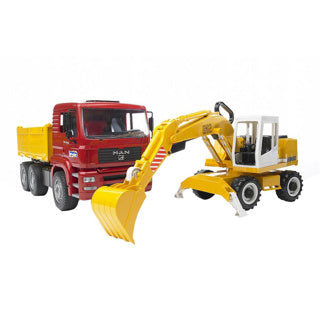 Bruder 2751 mand lastbil med liebherr kran