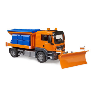 Bruder man tgs gritter med sneplov 1:16