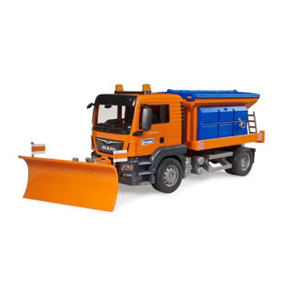Bruder man tgs gritter med sneplov 1:16