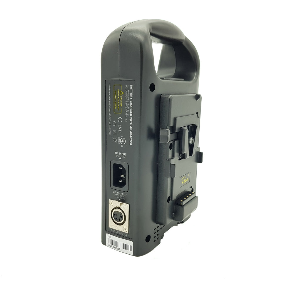 Rolux dobbelt batterioplader rl-2ks til v-monteret batteri