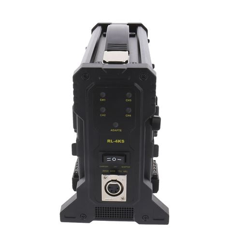 Rolux batterioplader rl-4ks til 4 x v-monteret batteri