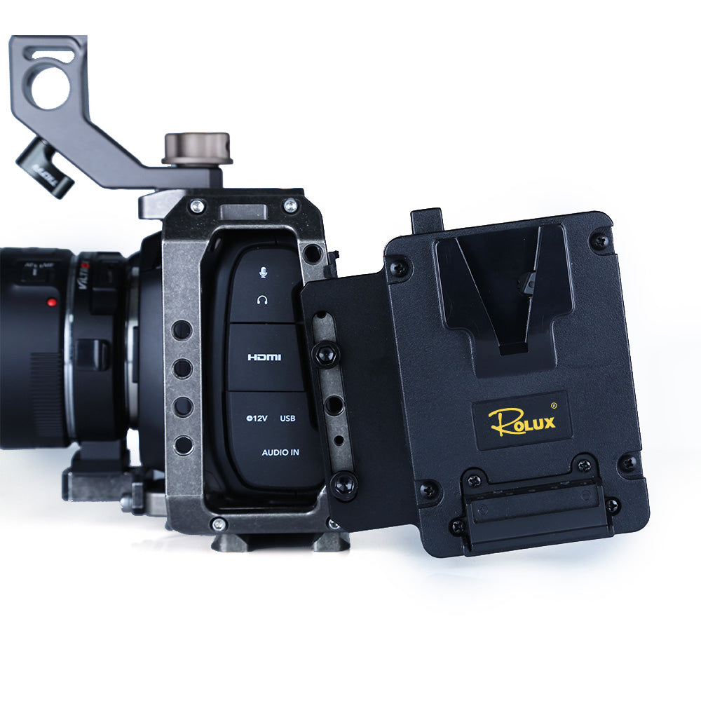 Rolux mini v-mount batteriplade rl-ac12s