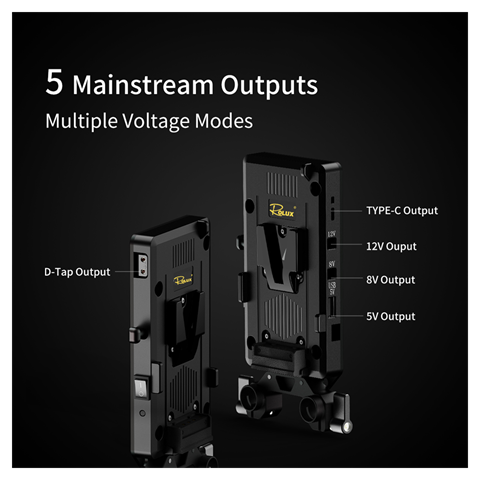 Rolux v-mount batteriplade rl-vp1