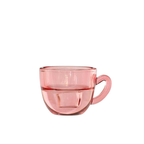 Idéer 4 sæsoner lysestage kaffe pink ø8xh5cm