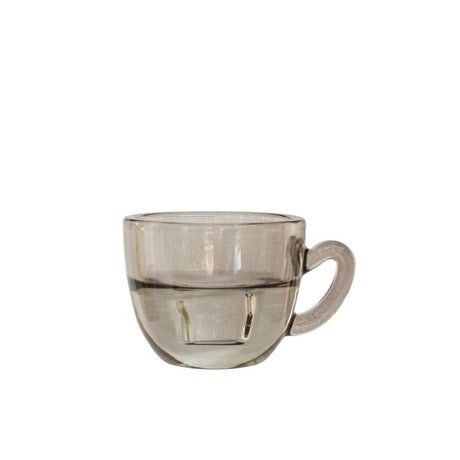 Idéer 4 sæsoner lysestage kaffegrå ø8xh5cm