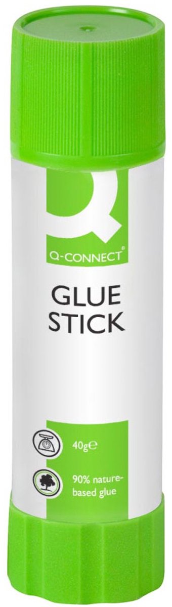 Q-connect klæbestift 40 g, æske med 10 stk