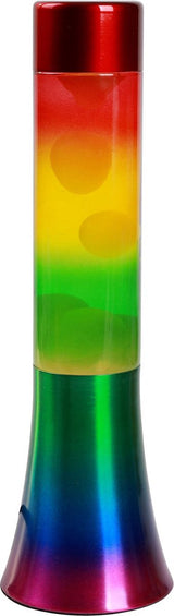 I-total lavalampe - lavalampe - humørlampe - 30x9 cm - glasaluminium - 25w - regnbue - xl2461