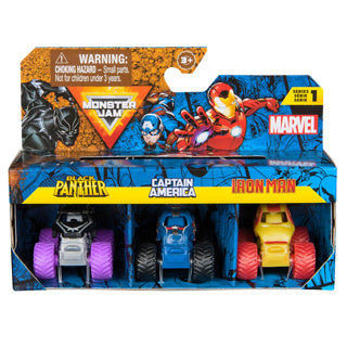 Monster jam mini marvel bundle | 2 stk