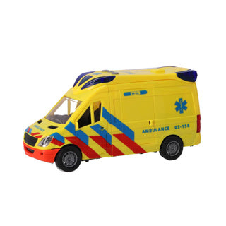 Rapid wheels ambulancebil med lys og lyd | 2 stk