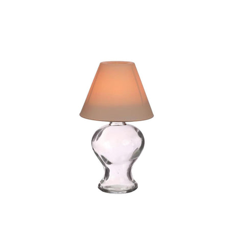 Idéer 4 sæsoner glaslampe fyrfadsstage beige