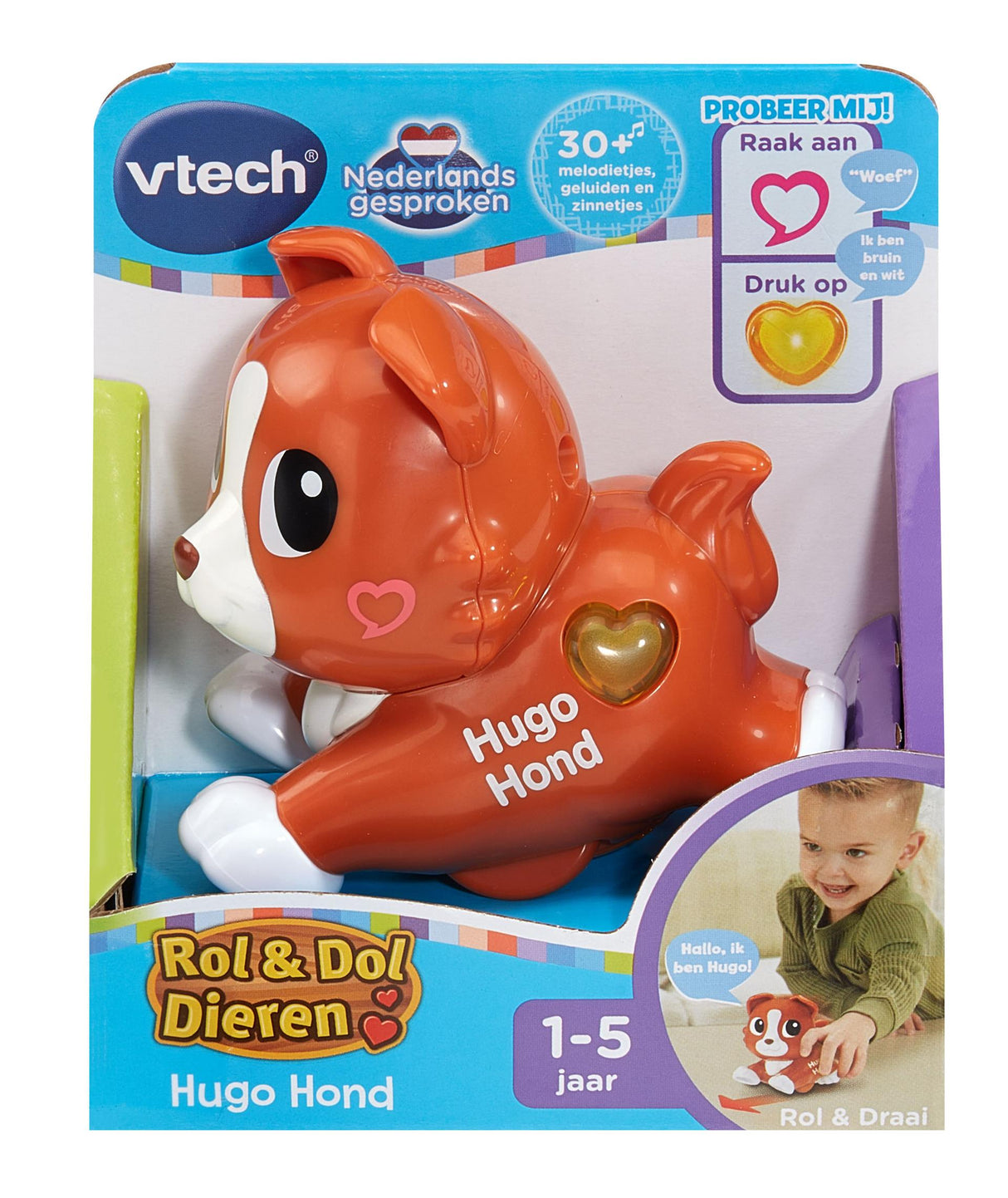 Vtech rolle glade dyr hugo hund