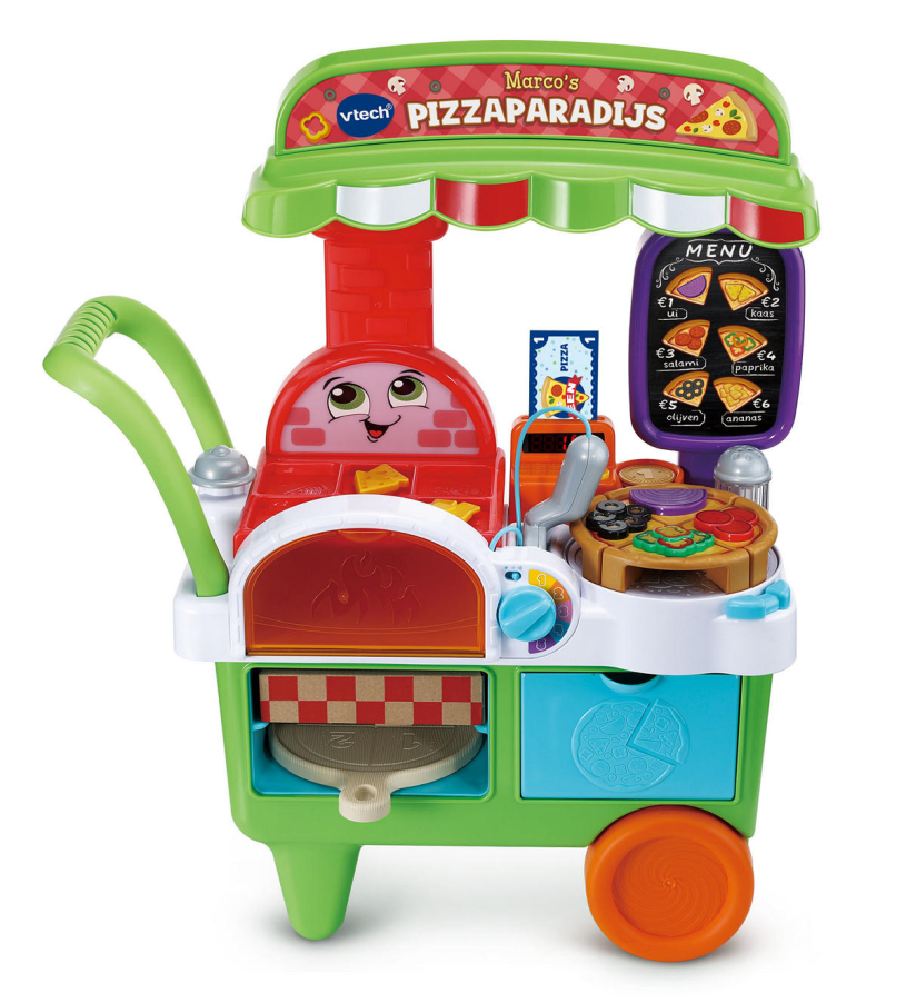 Vtech Marcos pizzaparadis aktivitetscenter - køkkenlegetøj - interaktivt pædagogisk legetøj - gave - børnelegetøj 3 år
