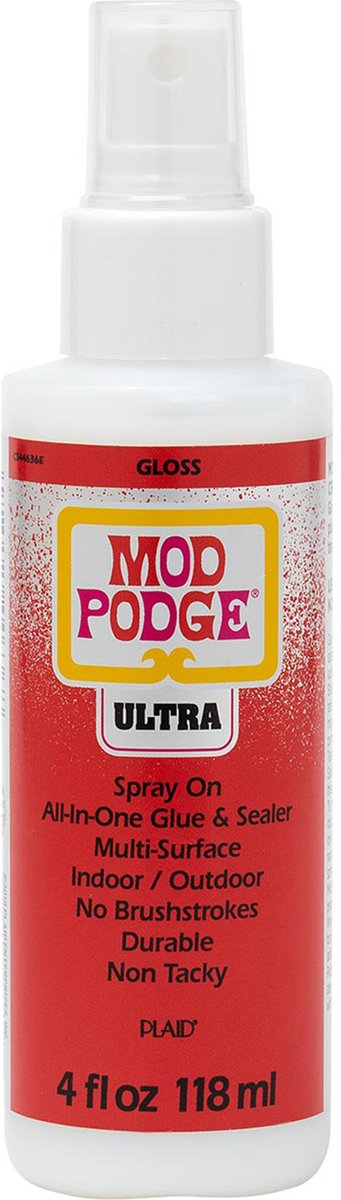 Mod podge • spray ultra gloss (118ml) • fixeerlijm en sealer in 1 • sprayflacon 118ml
