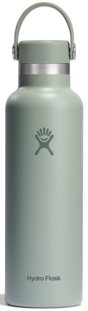 Hydroflaske - standard mund flex hætte drikkeflaske - 621 ml - agave