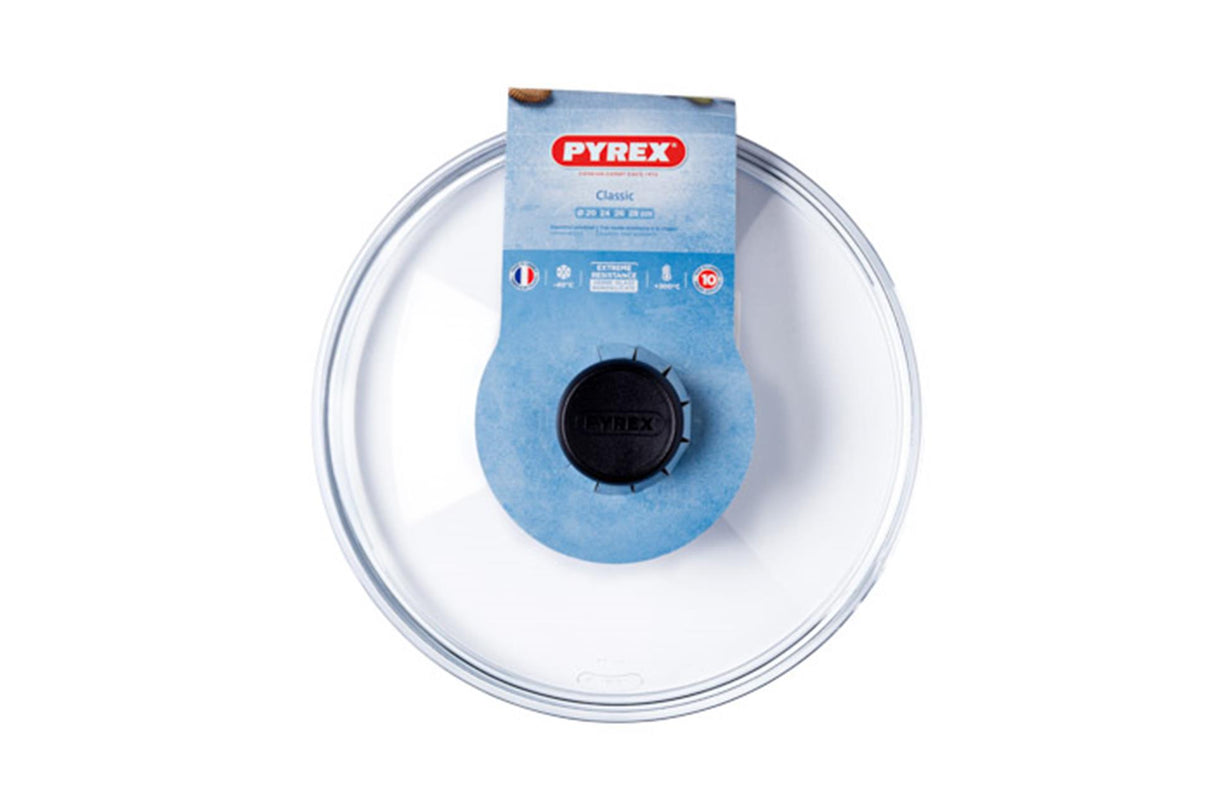 Pyrex klassisk tilbehør låg - borosilikatglas - ø26 cm - gennemsigtig