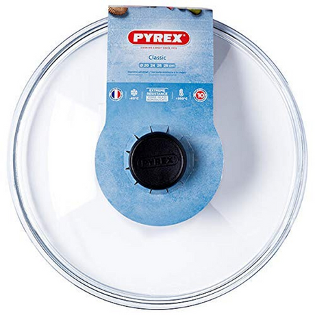 Pyrex klassisk tilbehør låg - borosilikatglas - ø28 cm - gennemsigtig