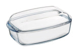 Pyrex rektangulært bradepande med låg 2,9+1,6l 33x20x14cm