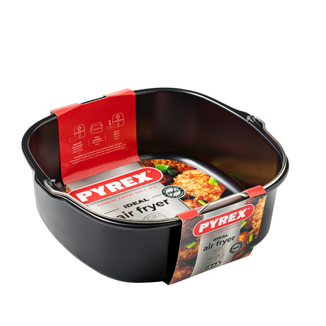 Pyrex luftfriture firkantet fad flad carrã© 22x21x7,5cm