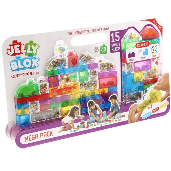 Goliath jelly blox mega pack - byggelegetøj - bløde byggeklodser - smertefri leg - fra 2 år - BPA fri