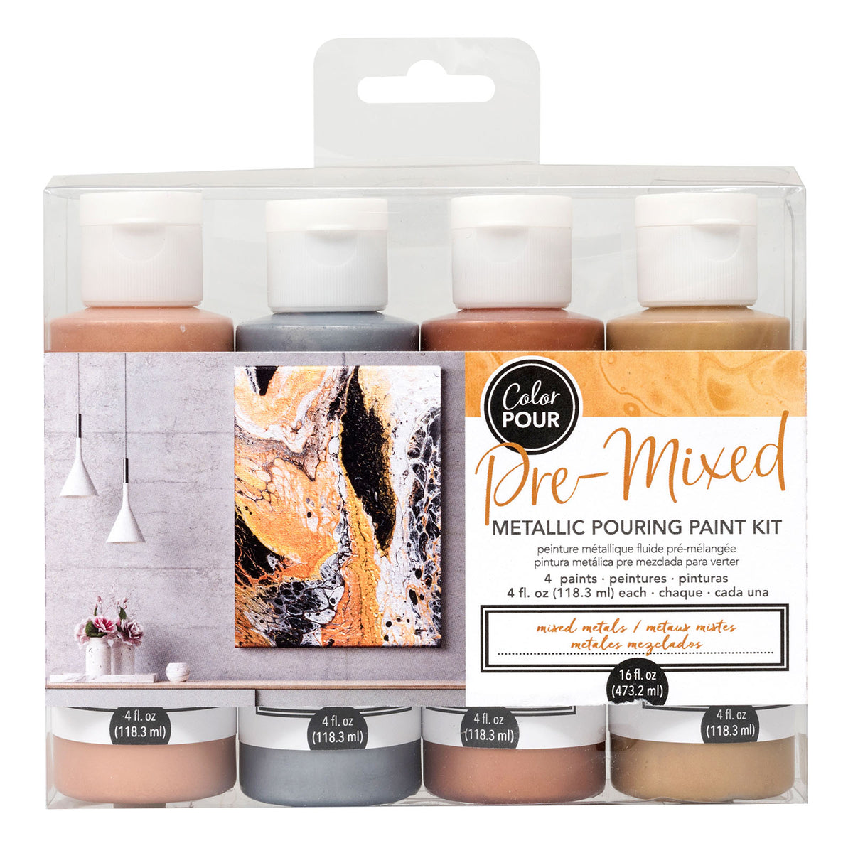 Color pour • metallisk malersæt