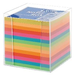 Transparent plexiglasholder + refill folia 700 ark 9x9 cm