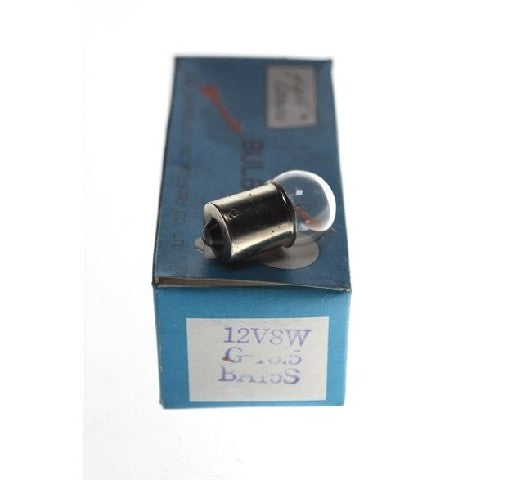 Lampe 12V 8W BA15S pr. 10 stykker