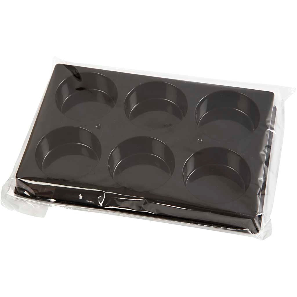 Creativ virksomhed https: www.cchobby.nl akvarel-palette-d-44-mm-dimensioner-11x16-cm-sort-1-stykke