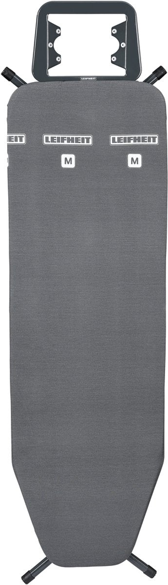 Leifheit strygebræt classic m - 120 x 38 cm strygeflade - højdejusterbar - sort