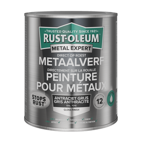 Rust-oleum 1071323 - metalmaling-hg - ral7016 -750ml direkte på rust | 1 stk