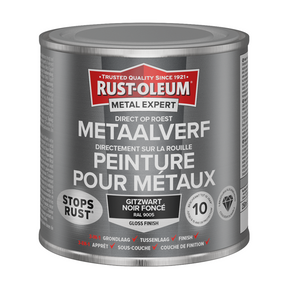 Rust-oleum 1071348 - metalmaling -hg -ral9005 -250mldirekte på rust | 1 stk