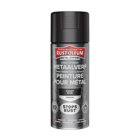 Rust-oleum 1071369 - hammerfinish - sort - 400ml direkte på rust - metalmaling | 1 stk
