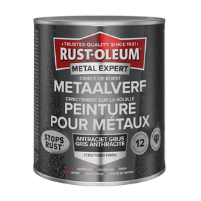 Rust-oleum 1071375 - struktur - antracit 750ml direkte på rust - metalmaling | 1 stk