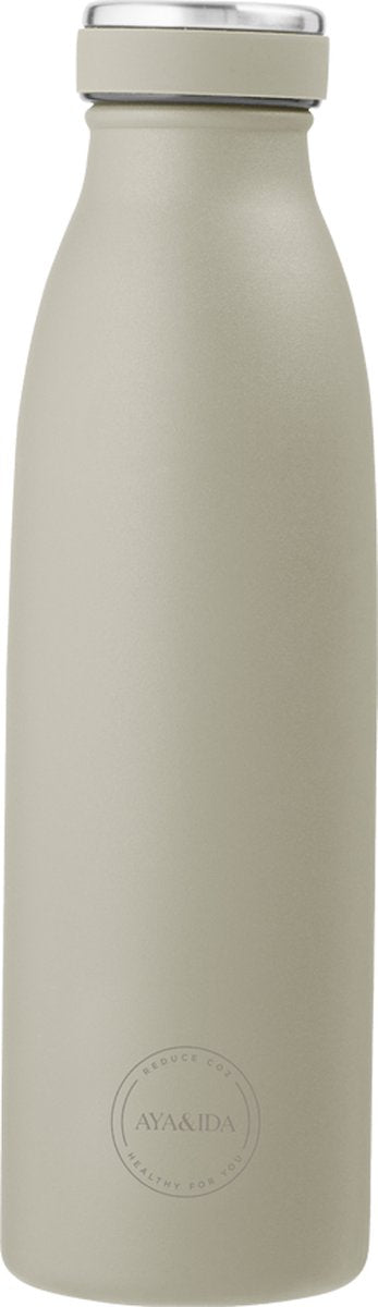 Aya ida - drikkedunk - termokande - vandflaske - 500ml - eukalyptus