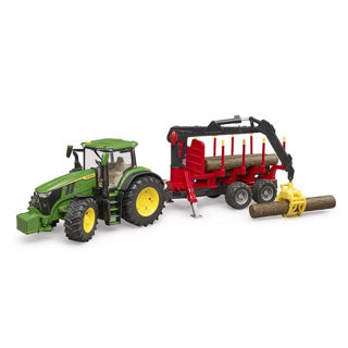 Bruder Tractor John Deere 7R 350 med trailer trailer