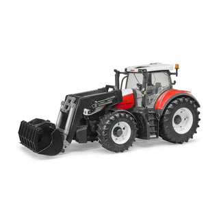 Bruder traktor Steyr 6300 Terrus CVT med frontlæsser - skala 1:16 - 45cm - 3181