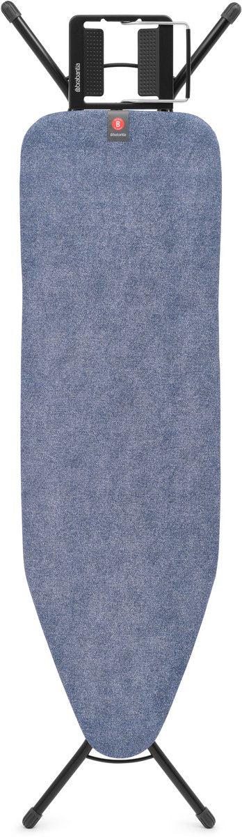 Brabantia strygebræt b - til strygejern - 124 x 38 cm - denimblå