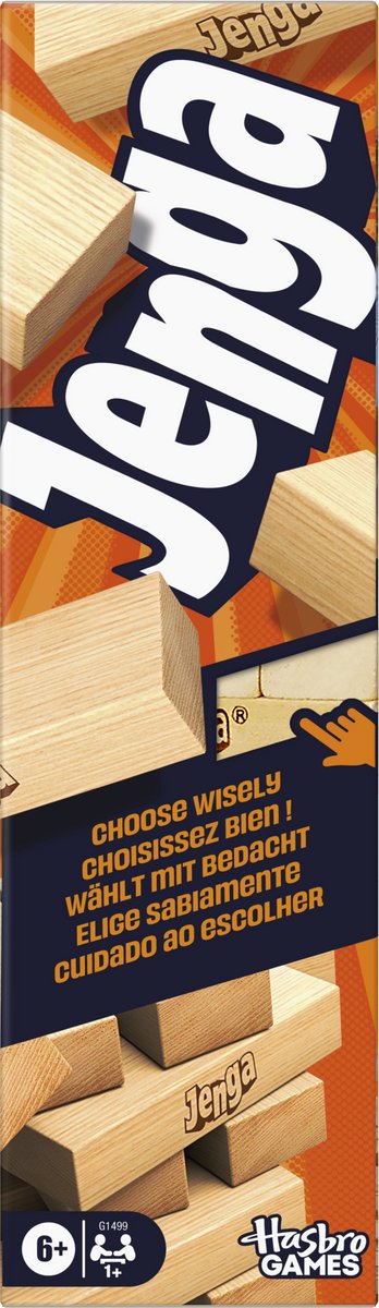 Hasbro gaming jenga ny udgave med digitalt terning brætspil officielle +6.