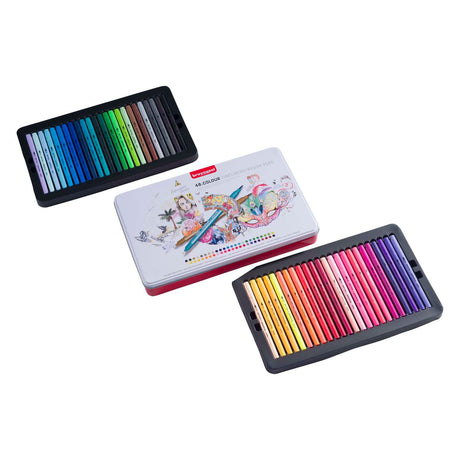 Bruynzeel creatives fineliner pensel pen sæt 48 farver