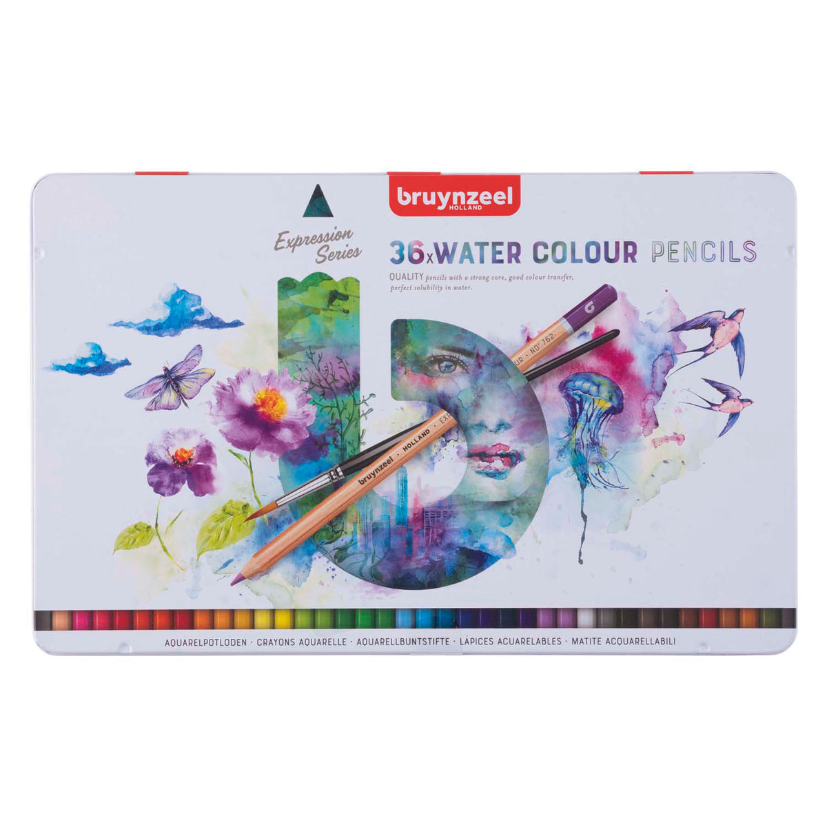 Bruynzeel expression akvarel blyanter tin 36