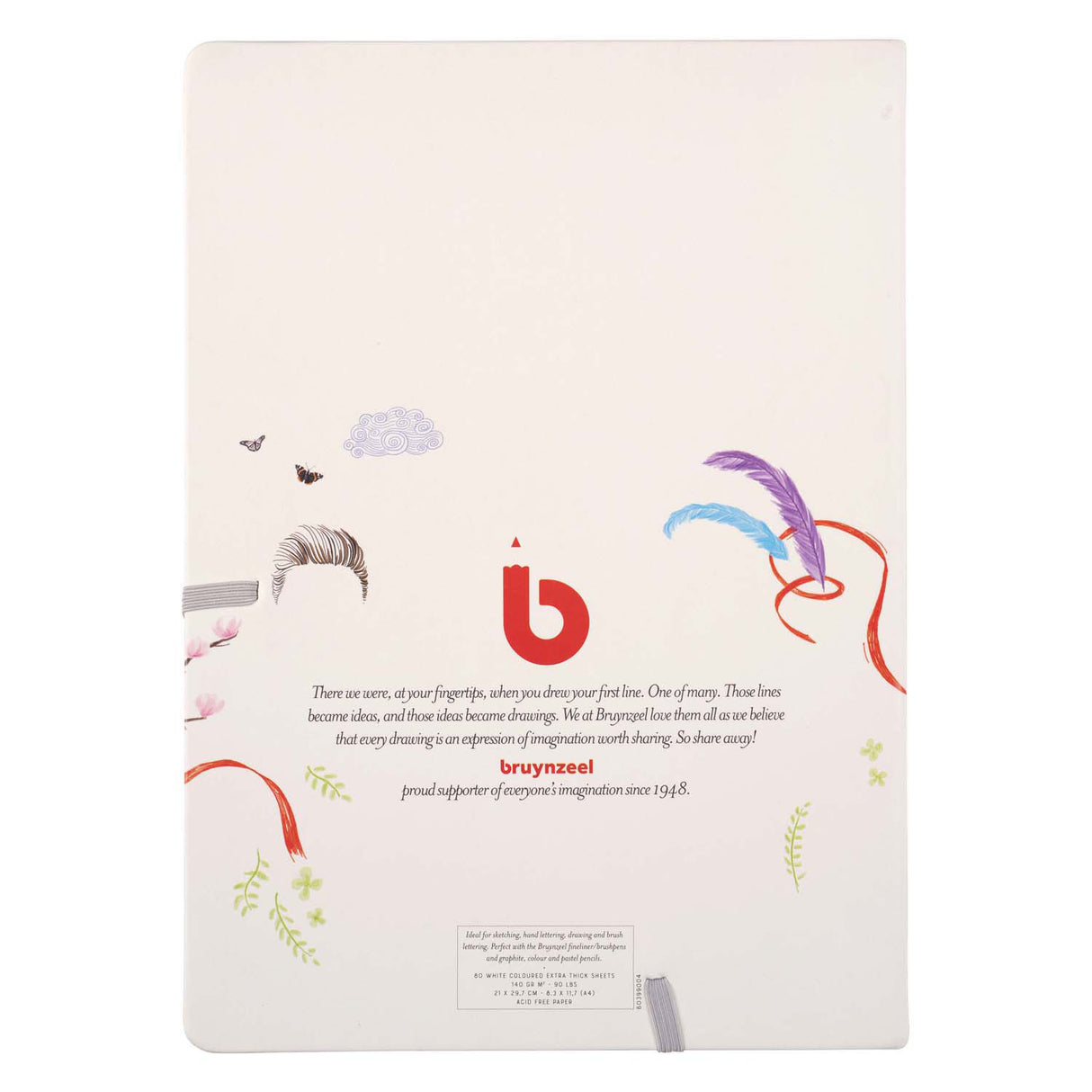 Bruynzeel creatives skitsebog a4 140 g m 80 ark
