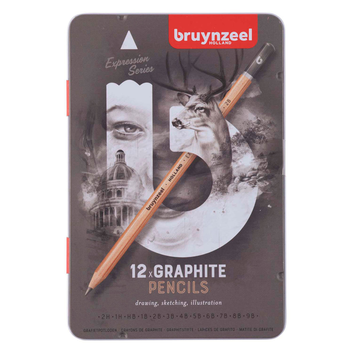 Bruynzeel expression grafit blyanter tin 12